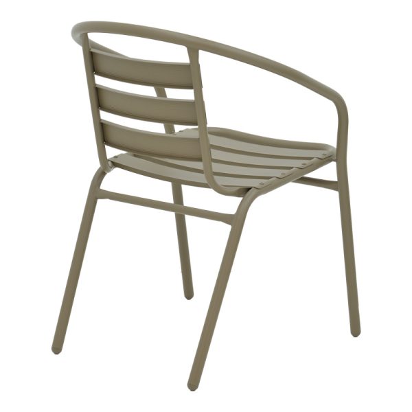 130 000160 2 Dining table Tade-Ensure pakoworld 5pcs metal-glass in champagne color 140x80x70cmOutdoor furniture > Garden food table