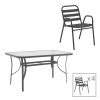 130 000172 Vergo-Calan pakoworld dining table black metal Φ60x70cmOutdoor furniture > Garden food table