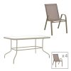 130 000175 Albero-Calan pakoworld folding metal dining table in anthracite shade D60x70cmOutdoor furniture > Garden food table