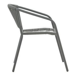 130 000185 3 Albero-Lindaria pakoworld folding metal dining table in anthracite shade D60x70cmOutdoor furniture > Garden food table