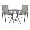 130 000186 Albero-Obbi pakoworld folding metal dining table in white shade D60x70cmOutdoor furniture > Garden food table