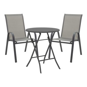 130 000186 Albero-Calan pakoworld folding metal dining table in anthracite shade D60x70cmOutdoor furniture > Garden food table