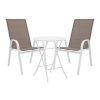 130 000187 Albero-Lindaria pakoworld folding metal dining table in anthracite shade D60x70cmOutdoor furniture > Garden food table