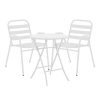 130 000189 Dining set 5pcs Ensure-Sussie pakoworld metal-glass dark grey 120x70x70cmOutdoor furniture > Garden food table