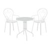 130 000196 Albero-Calan pakoworld metal dining table in champagne shade D60x70cmOutdoor furniture > Garden food table