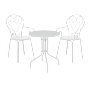130 000196 Vergo-Monasty pakoworld dining set 3pcs metal in black shadeOutdoor furniture > Garden food table