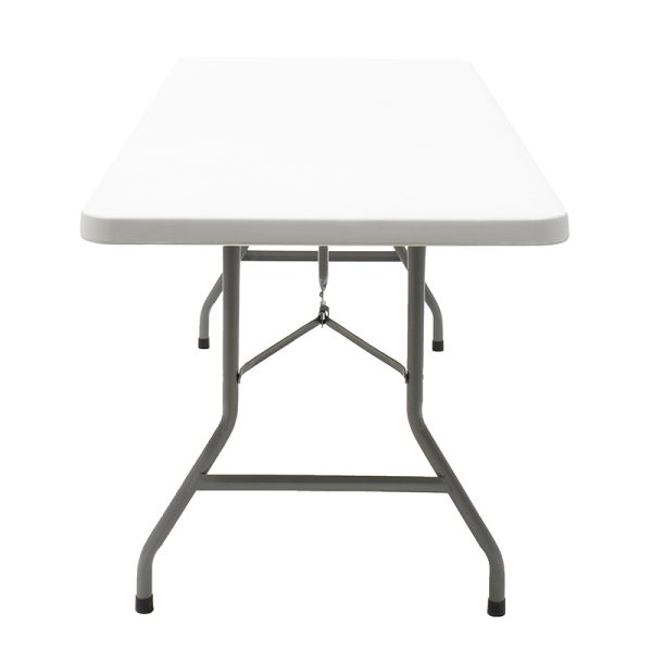142 000001 4 Commercial folding camping table Aprilia pakoworld in colour white granite 183x76x74cmOutdoor furniture > Catering furniture