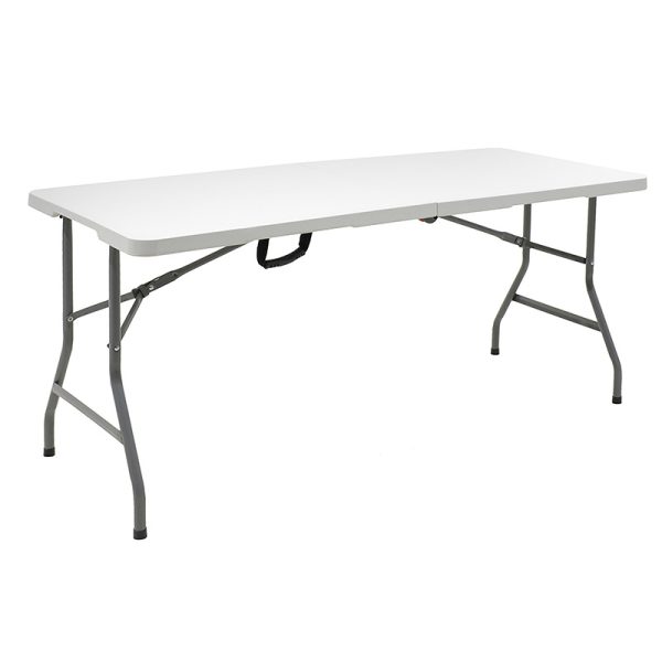 142 000015 Rodeo pakoworld catering table folding-suitcase white 240x76x74cmOutdoor furniture > Catering furniture