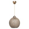 147 000084 Ceiling light Leshia pakoworld Ε27 black D38x38cmBOHO CHIC > Luminaries