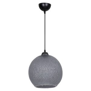 147 000118 2 Ceiling light Leshia pakoworld Ε27 grey D26x26cmLighting > Ceiling