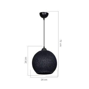 147 000118 3 Ceiling light Leshia pakoworld Ε27 grey D26x26cmLighting > Ceiling