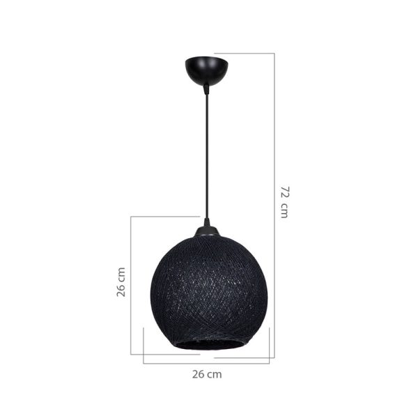 147 000118 3 Ceiling light Leshia pakoworld Ε27 grey D26x26cmLighting > Ceiling
