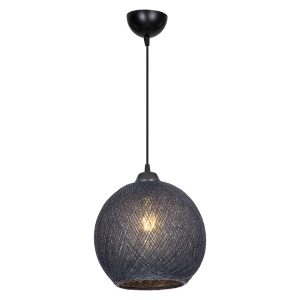 147 000118 Ceiling light Leshia pakoworld Ε27 grey D26x26cmLighting > Ceiling