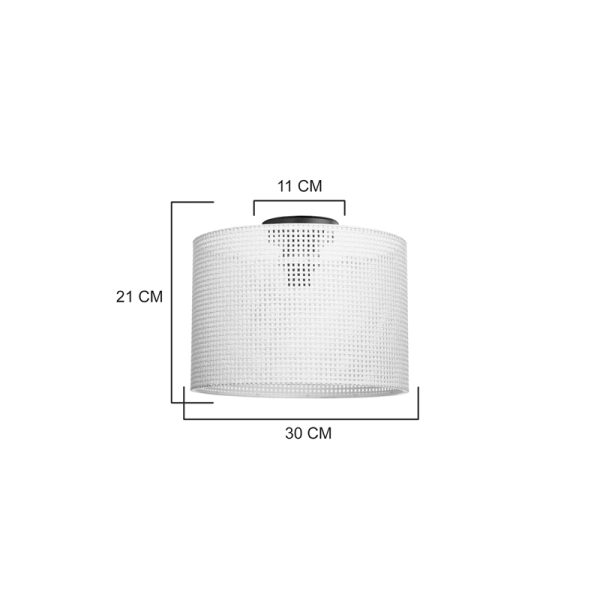 147 000163 3 Single light Plega pakoworld ceiling light brown pp D30x21cmLighting > Ceiling