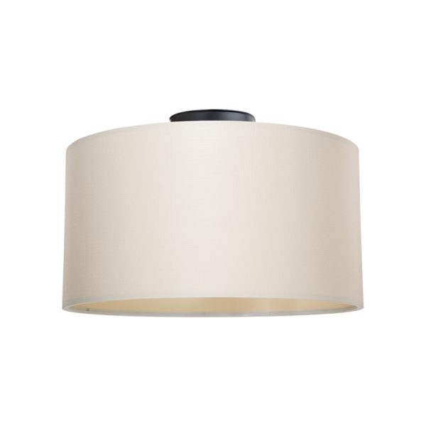 147 000165 Garry pakoworld single light ceiling light fabric in cream shade D38x21cmLighting > Ceiling