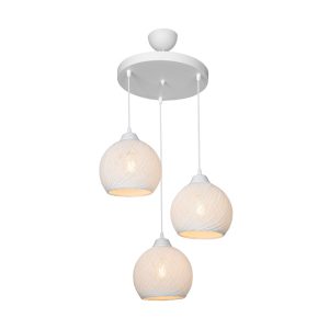 147 000183 2 Three-light ceiling light PWL-0973 I pakoworld E27 white D35x18cmLighting > Ceiling