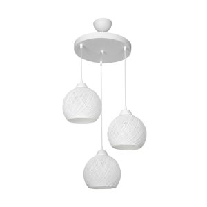 147 000183 Three-light ceiling light PWL-0973 I pakoworld E27 white D35x18cmLighting > Ceiling