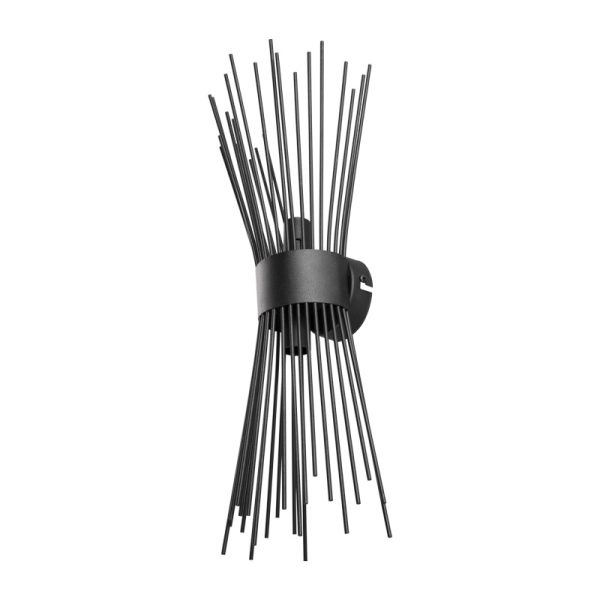 147 000187 Wall lamp-wall sconce two-light Candil pakoworld E14 in black shade 17x20x45cmLighting > Scones