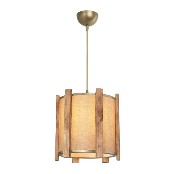 147 000200 2 Lidya pakoworld single-light ceiling lamp E27 in beige-sand shade Φ31.5x28cmLighting > Ceiling