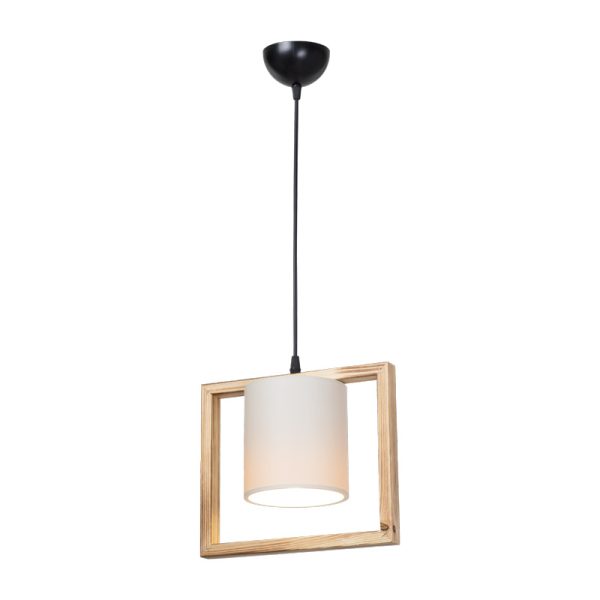 147 000203 2 Sereda pakoworld single-light ceiling lamp E27 in brown-cream shade 28x14x27cmLighting > Ceiling