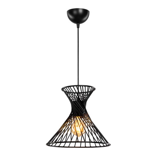 147 000205 2 Sonata pakoworld E27 single-light ceiling lamp in black shade Φ25.5x23cmLighting > Ceiling