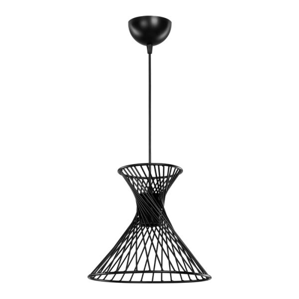 147 000205 Sonata pakoworld E27 single-light ceiling lamp in black shade Φ25.5x23cmLighting > Ceiling