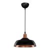 147 000206 Sonata pakoworld E27 single-light ceiling lamp in black shade Φ25.5x23cmLighting > Ceiling