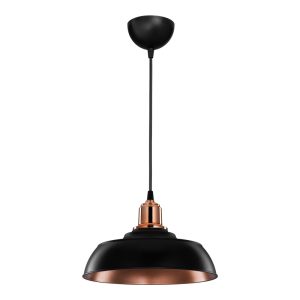 147 000206 Artisan pakoworld single-light ceiling lamp E27 in black-bronze shade Φ25.5x17cmLighting > Ceiling