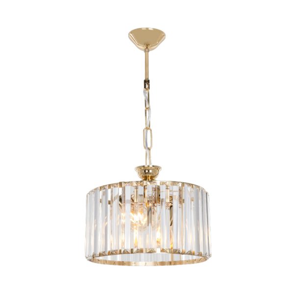 147 000208 2 Lavina I pakoworld E27 single-light ceiling lamp in gold shade Φ27x21cmLighting > Ceiling