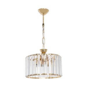 147 000208 Lavina I pakoworld E27 single-light ceiling lamp in gold shade Φ27x21cmLighting > Ceiling