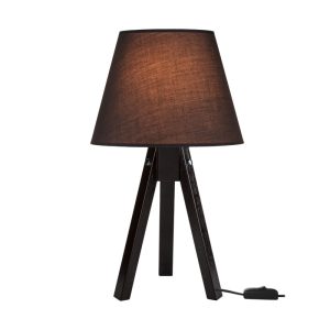 147 000209 2 Adeck pakoworld E27 table lamp in brown-gray shade Φ25x45cmLighting > Table