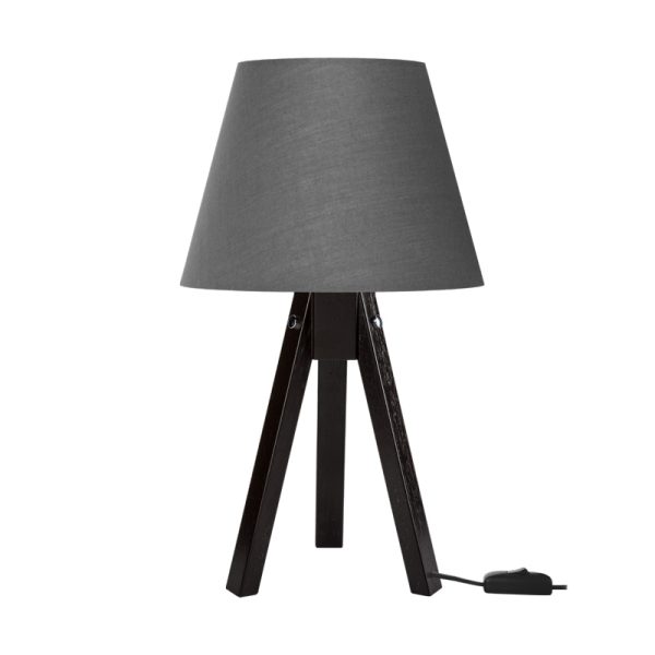 147 000209 Adeck pakoworld E27 table lamp in brown-gray shade Φ25x45cmLighting > Table