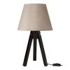 147 000210 Table lamp PWL-1151 pakoworld E27 athracite-walnut D19x32cmLighting > Table
