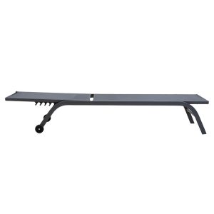 152 000009 2 Sunbed Jaipur pakoworld aluminium anthracite-textilene dark greyOutdoor furniture > Sunbeds