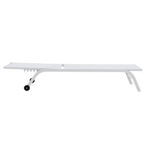 152 000010 2 Sunbed Jaipur pakoworld aluminium white-white textileneOutdoor furniture > Sunbeds