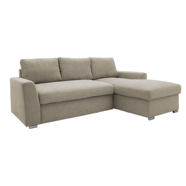165 000016 Corner sofa-bed left corner Belle pakoworld beige 236x164x88cmIndoor furniture > Cornered sofas