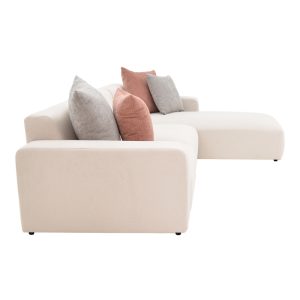 166 000027 2 Corner reversible sofa Manimy pakoworld cream color fabric 285x186x95cmIndoor furniture > Cornered sofas