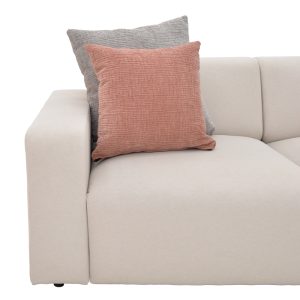 166 000027 3 Corner reversible sofa Manimy pakoworld cream color fabric 285x186x95cmIndoor furniture > Cornered sofas