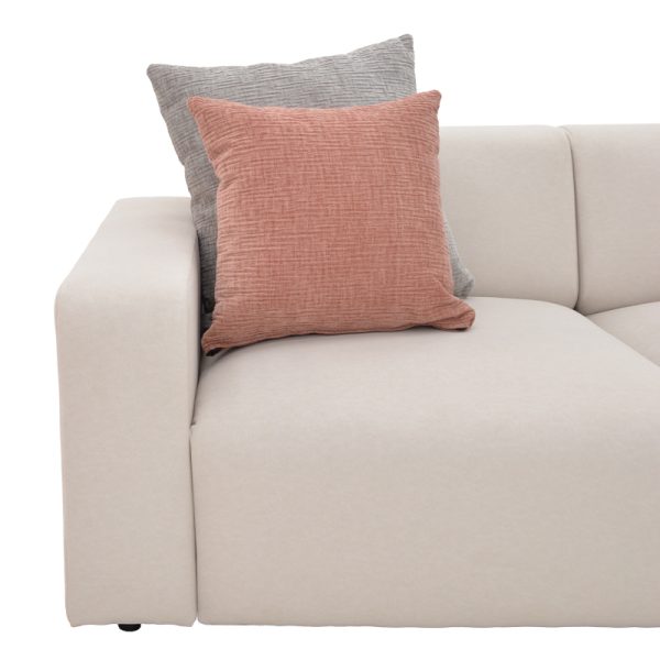 166 000027 3 Corner reversible sofa Manimy pakoworld cream color fabric 285x186x95cmIndoor furniture > Cornered sofas