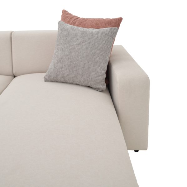 166 000027 4 Corner reversible sofa Manimy pakoworld cream color fabric 285x186x95cmIndoor furniture > Cornered sofas