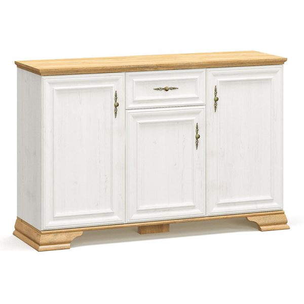 173 000027 Buffet Jaden pakoworld golden oak-white antique color 137.5x39x88.5cmIndoor furniture > Buffets