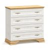 173 000028 Chest of 4 drawers Verena pakoworld white-walnut 80x47x92cmIndoor furniture > Drawers-consoles