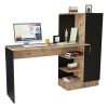 176 000019 Rosaline pakoworld corner desk color anthracite-oak 120x129x72cmOffice furniture > Working desk