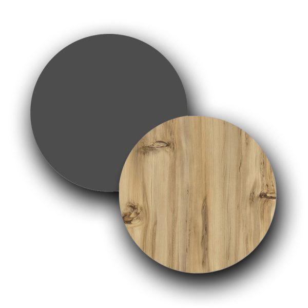 176 000036 4 Sideboard Augusta pakoworld oak-anthracite 160x40x78.5cmIndoor furniture > Buffets