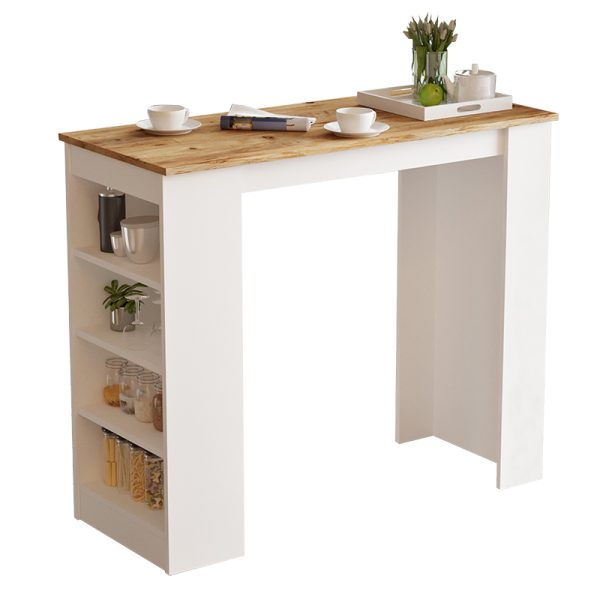 176 000052 Table Bar Riff pakoworld white-sonoma120x51.5x101.5cmIndoor furniture > Dining Tables