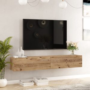 176 000060 2 Dello pakoworld wall TV unit sonoma color 180x31.6x29.6cmIndoor furniture > TV stands