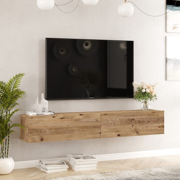 176 000060 2 Dello pakoworld wall TV unit sonoma color 180x31.6x29.6cmIndoor furniture > TV stands