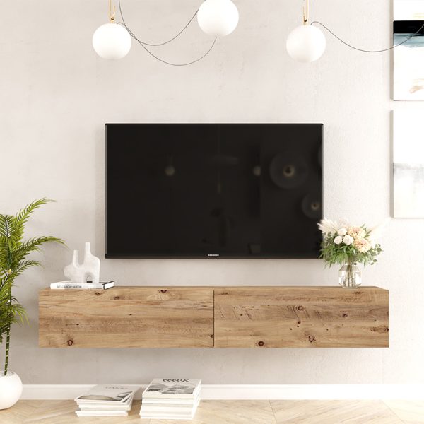 176 000060 3 Dello pakoworld wall TV unit sonoma color 180x31.6x29.6cmIndoor furniture > TV stands
