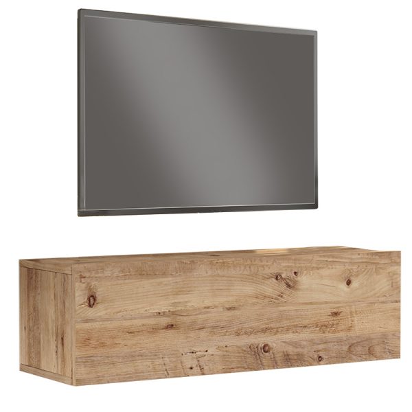 176 000066 Serit pakoworld wall TV unit sonoma color 100x31.6x29.6cmIndoor furniture > TV stands
