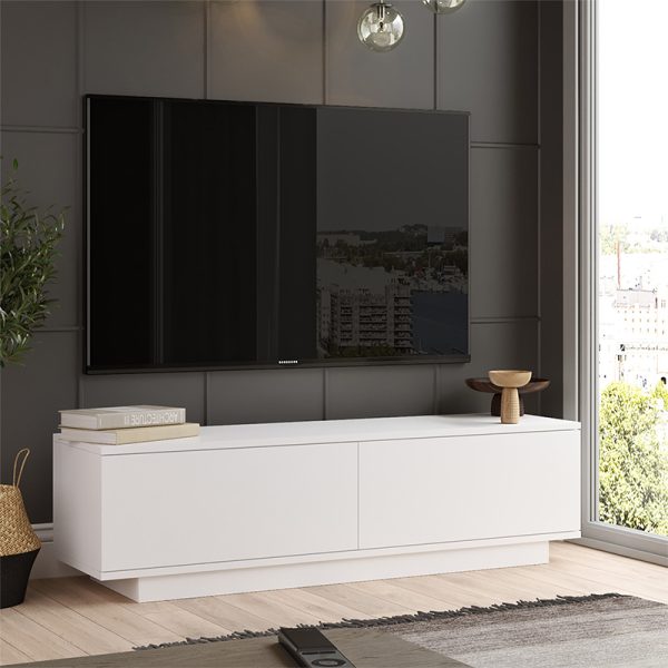 176 000071 2 TV cabinet Zoeva pakoworld white140x.35x38.2cmIndoor furniture > TV stands